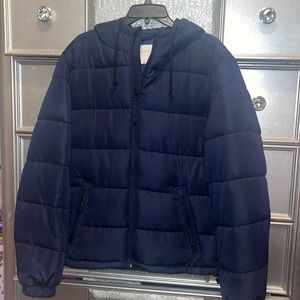 Men Aeropostale bomber jacket. Color blue size medium